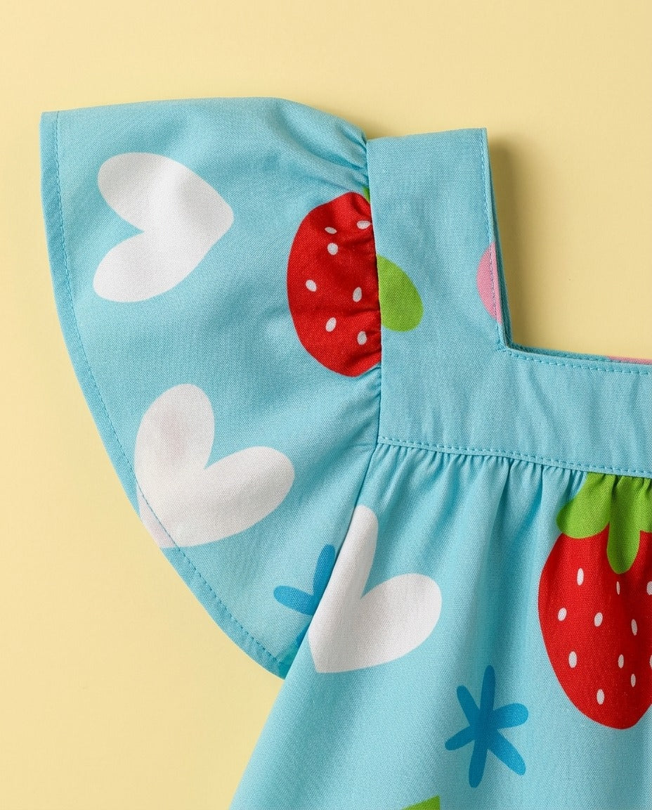 Conjunto azul frutinhas - foto 2