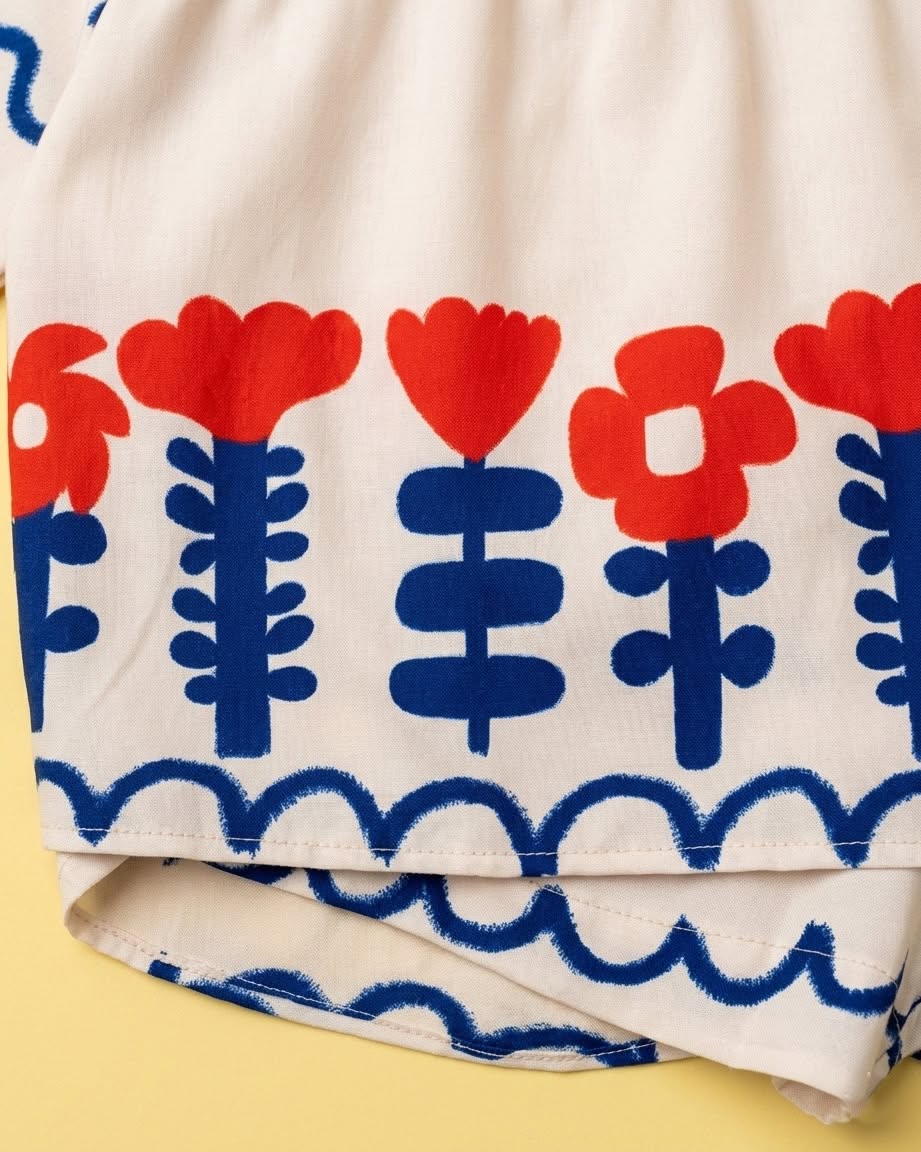 Conjunto azul, vermelho e branco - foto 2