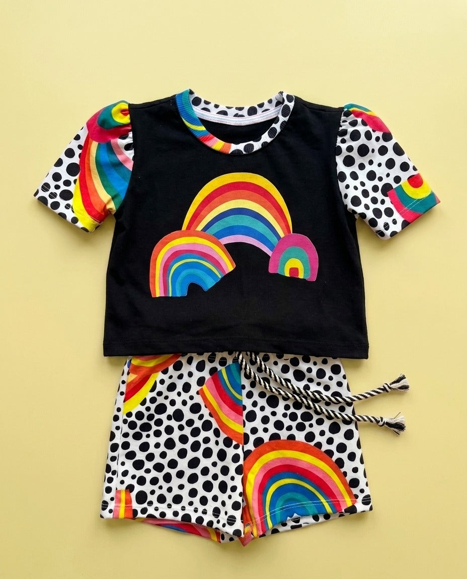 Conjunto arco-íris preto - foto 1
