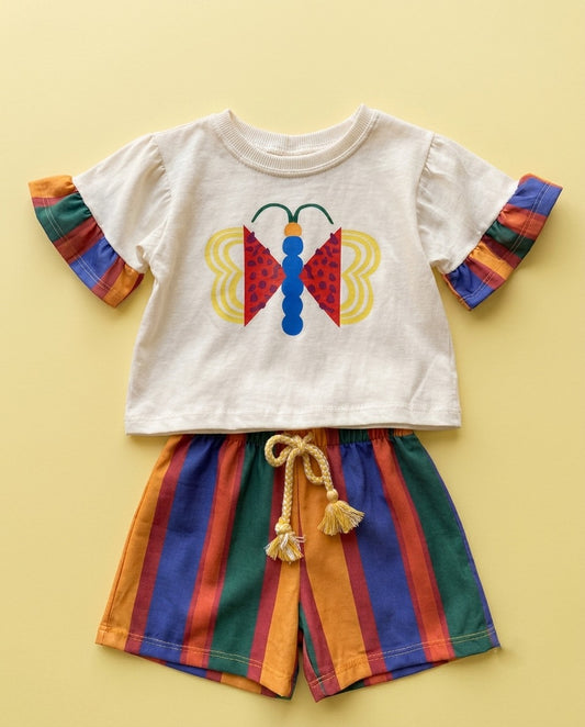 Conjunto borboleta listrado - foto 1