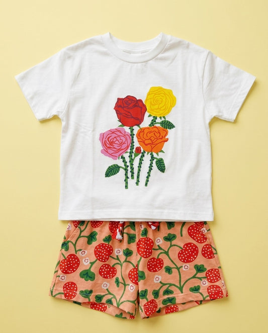 Conjunto floral com short estampado - foto 1