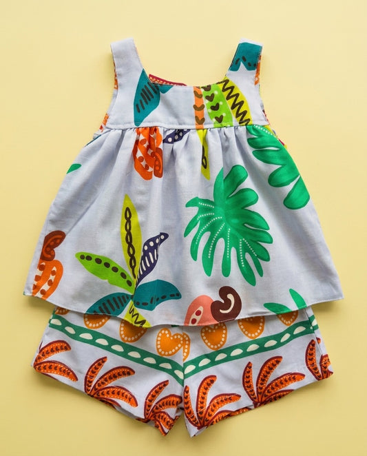 Conjunto tropical azul claro - foto 1