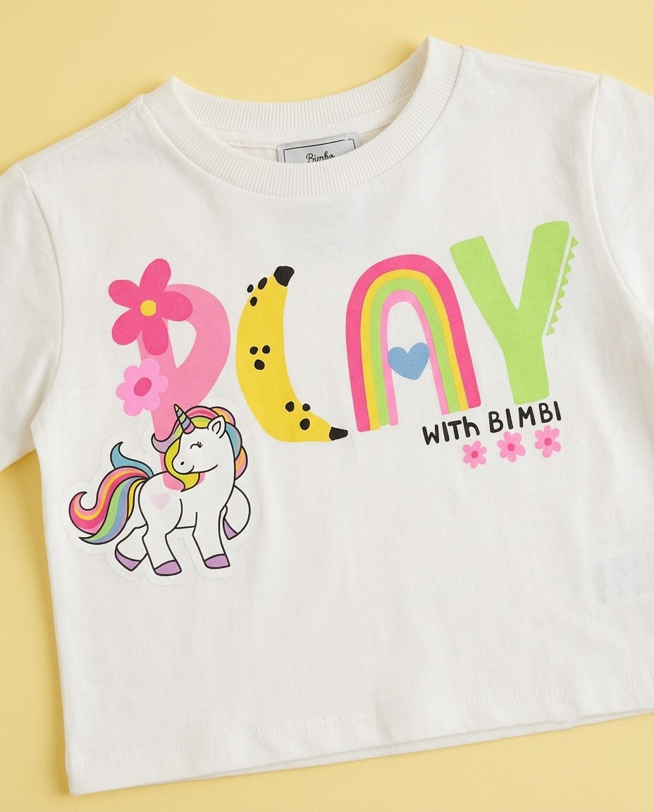 Look Joy com saia estampada - foto 1