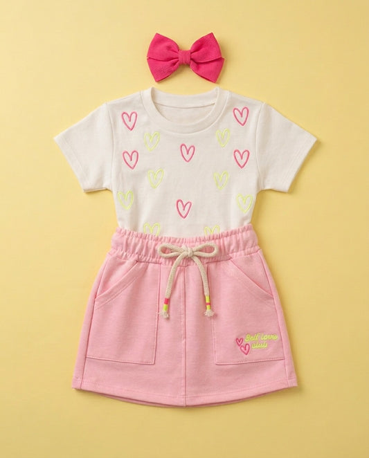Look rosa com corações - foto 1