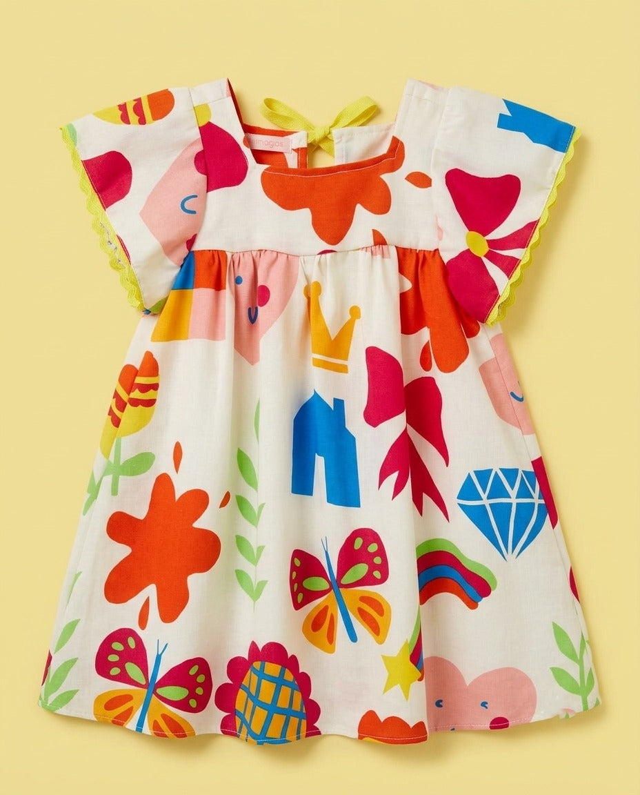 Vestido colorido estampado - foto 1