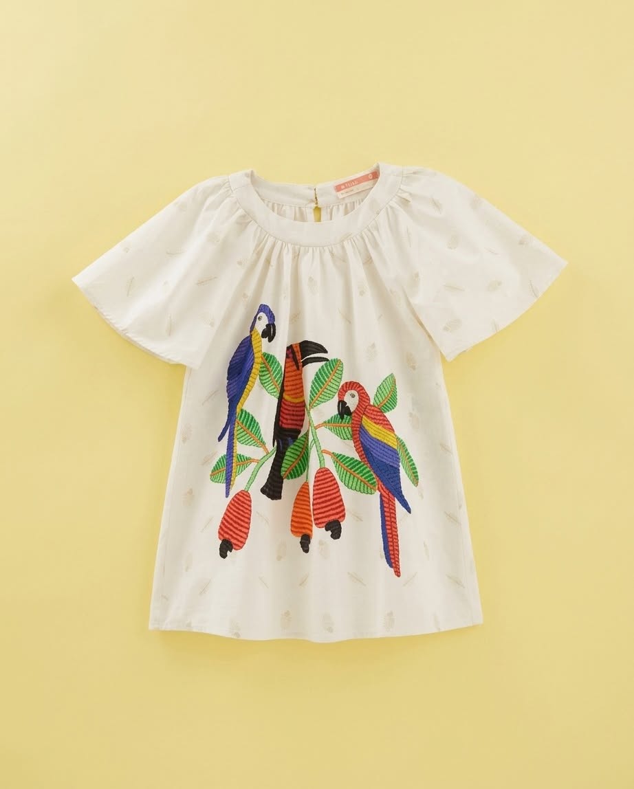Vestido com tucanos - foto 1