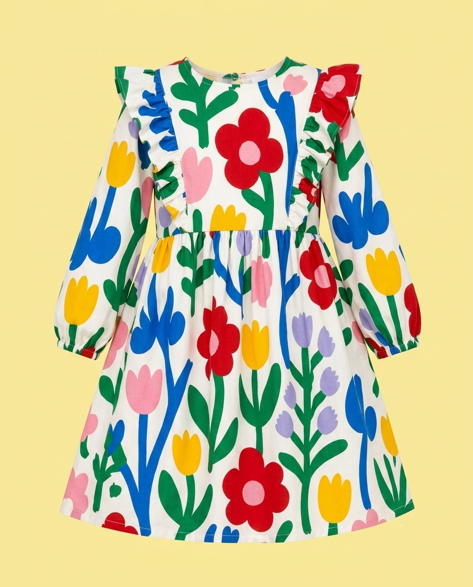 Vestido floral colorido - foto 1
